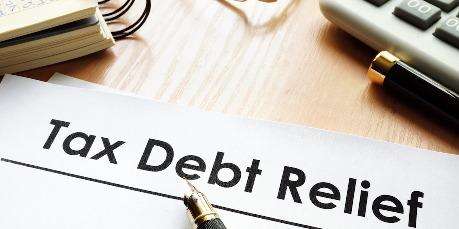 tax debt relief on paper